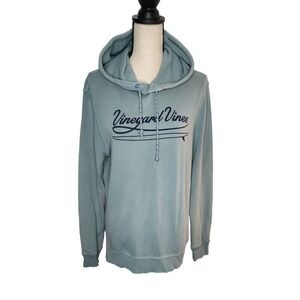 Vineyard Vines Cotton Hoodie French Terry Lining Spellout Logo Womens Size Small